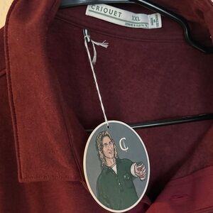 Criquet Burgundy Polo Shirt XXL